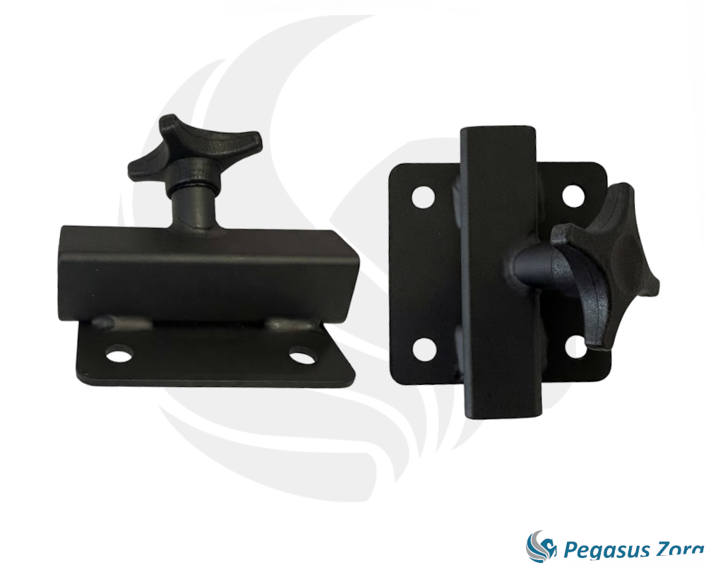 Hoofdsteun geleider, 15x15mm 888, zwart (inclusief sterknop) - Afbeelding 2