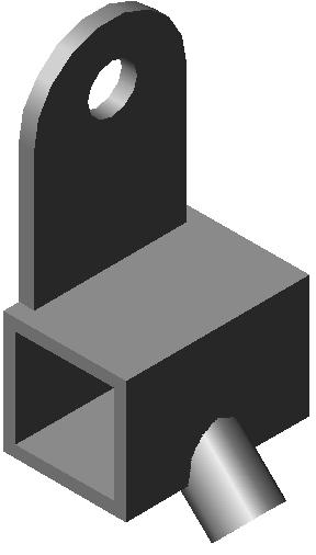 Fixatiedeel 885B, 20x20mm, chroom - Afbeelding 2