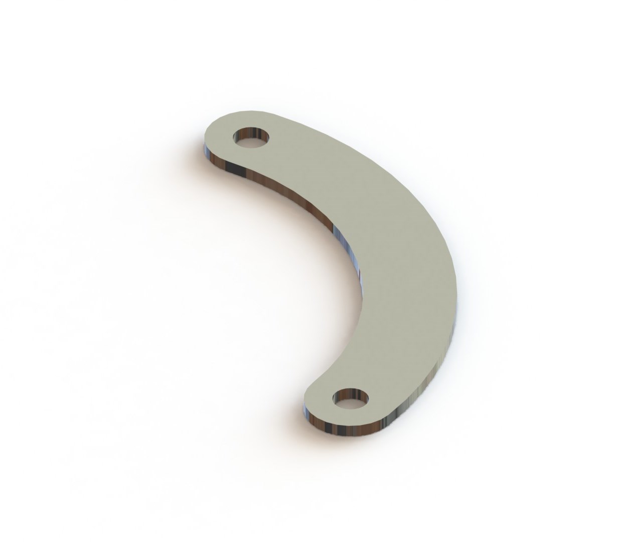 Halve maan 887, HoH: 100mm, chroom
