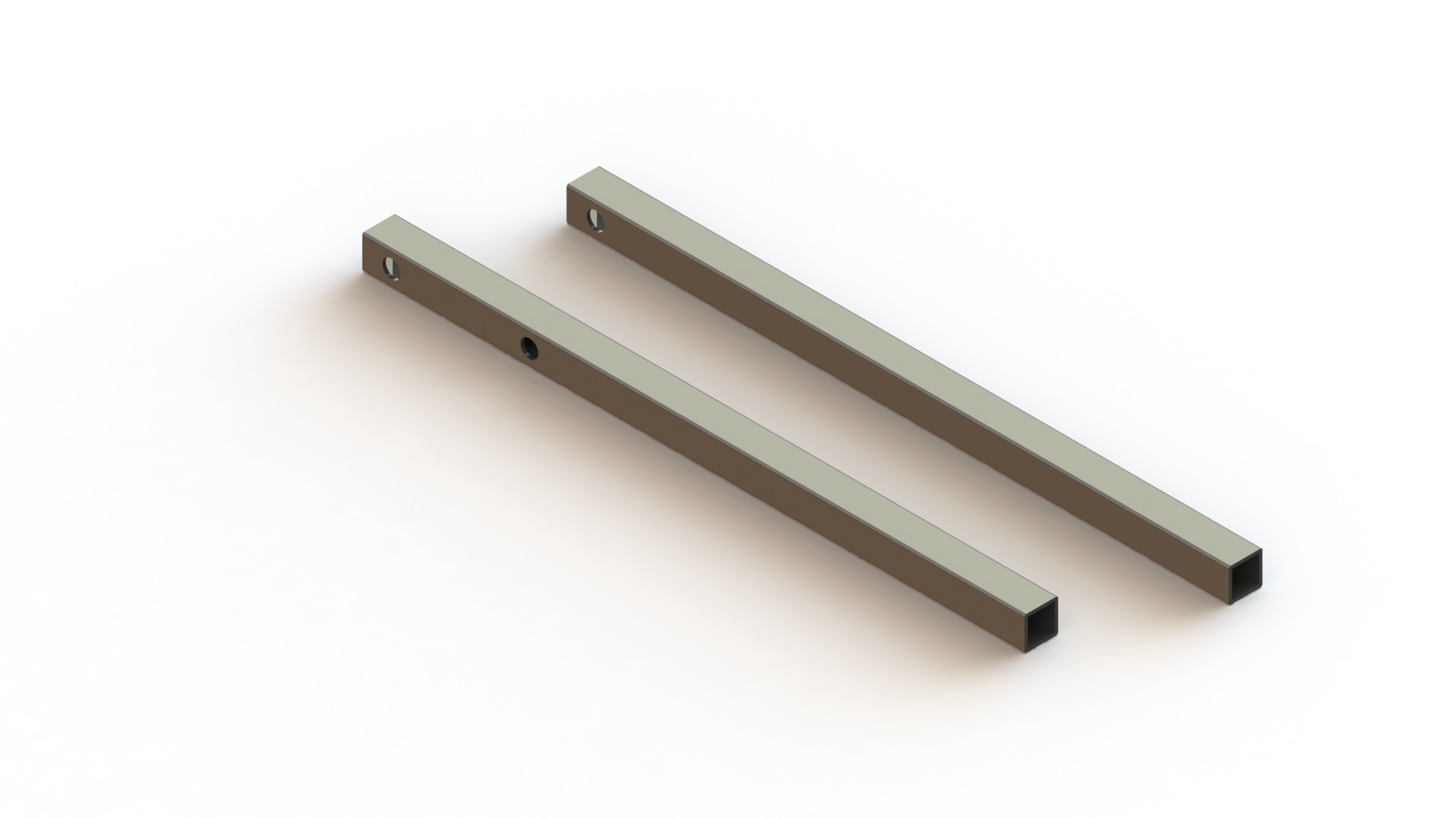 Armsteun hoogteverstelling 894, 15x15mm 2x 8mm, chroom