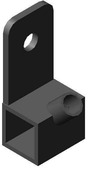 Fixatiedeel 1006B, 20x20mm, chroom UITLOOP ARIKEL ZIE 97371