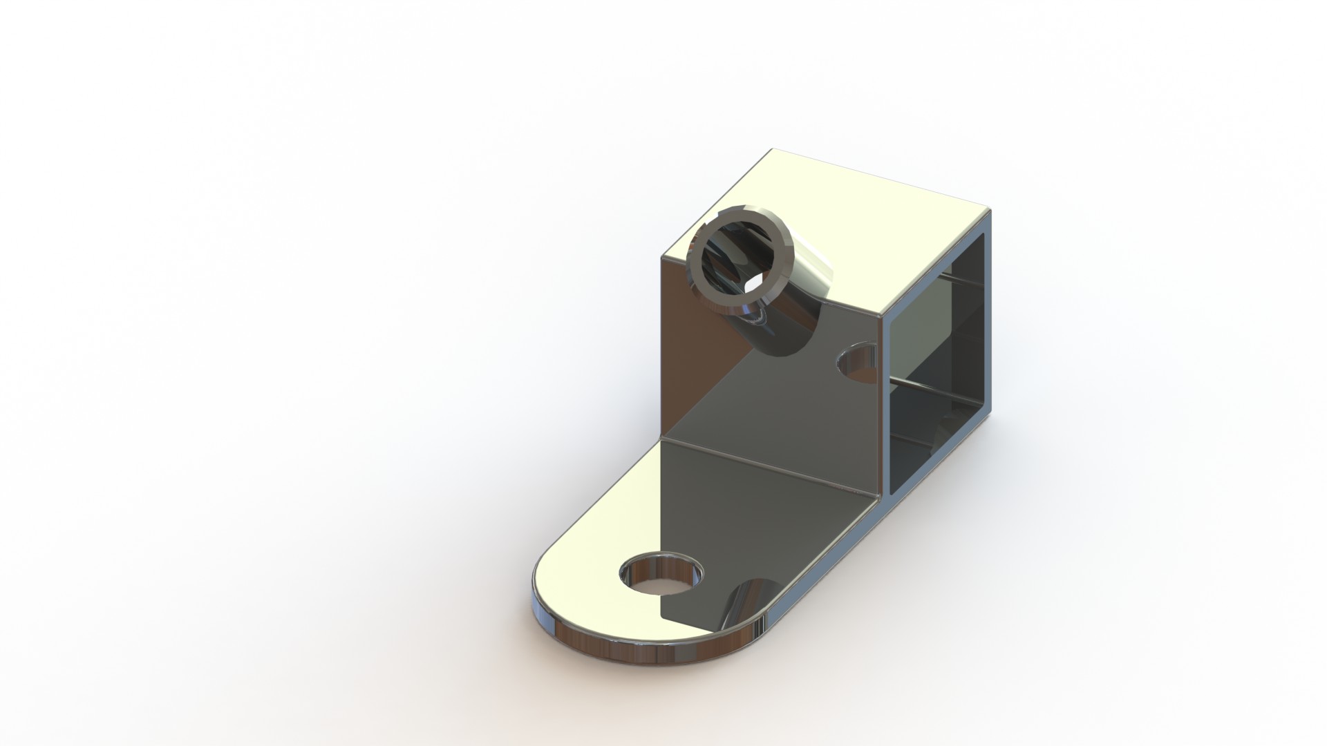 Fixatiedeel 1006C, 25x25mm, chroom