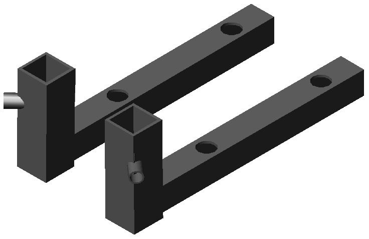 Voetsteun type: 306 rechts, zwart - Afbeelding 2