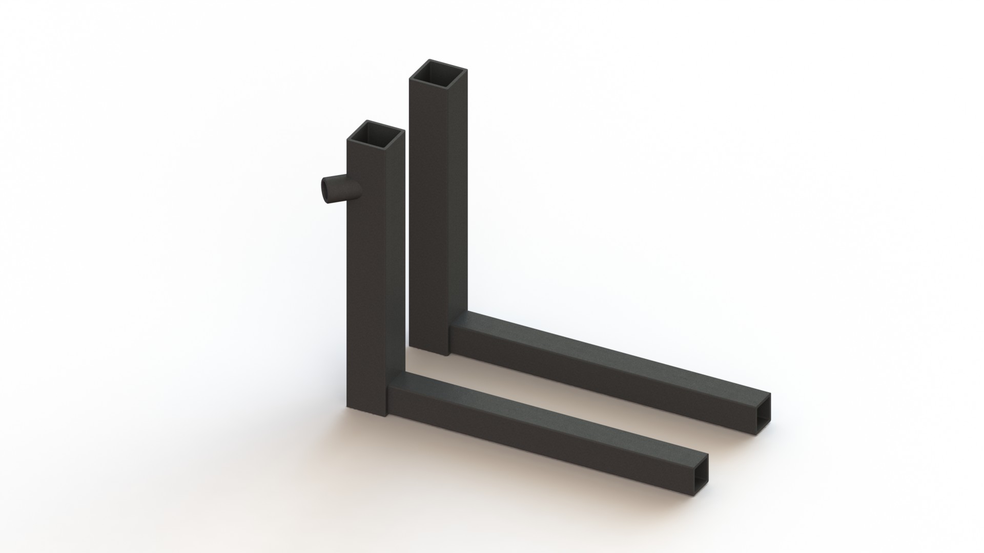 Armsteunhouder 307 links (t.b.v. 15x15mm) zwart