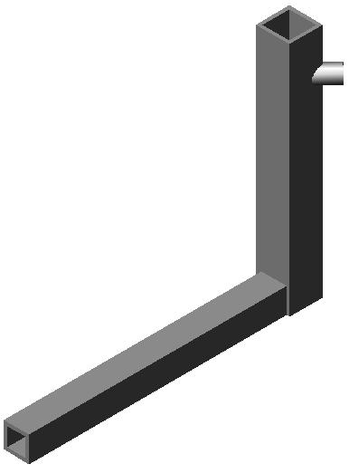 Armsteunhouder 307 rechts (t.b.v. 15x15mm) zwart - Afbeelding 2