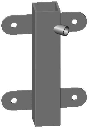 Fixatiedeel 890R zwart 
