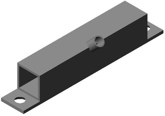Fixatiedeel 904, 25x25mm, zwart 