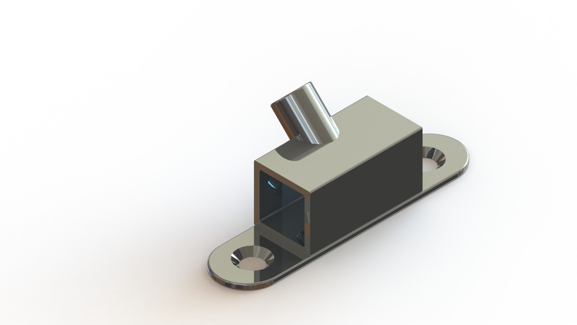 Fixatiedeel 310A, 15x15mm, chroom - Afbeelding 2
