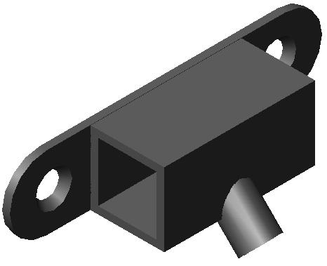 Fixatiedeel 310A, 15x15mm, chroom