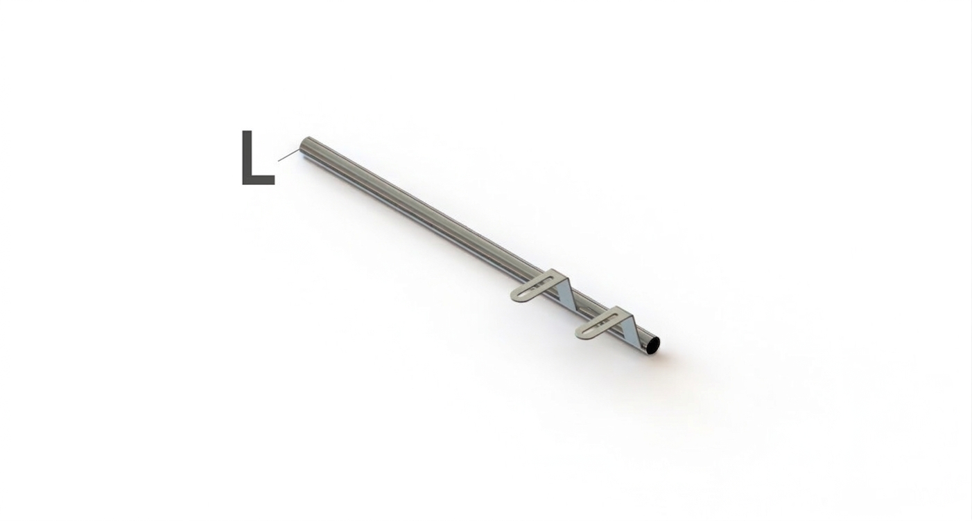 Werkbladhouder dubbele insteek set, 22mm, (steek 120mm)