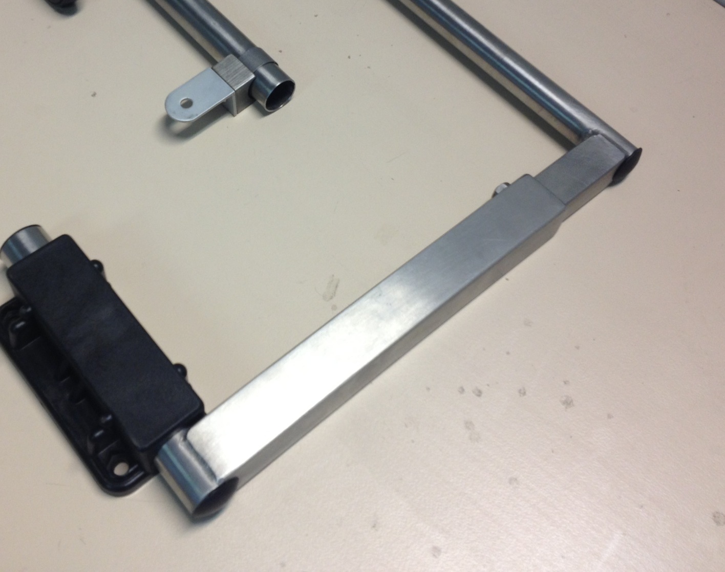 Werkbladhouder breedte verstelbaar, 18mm (incl. ontvangstbuis) RVS - Afbeelding 3