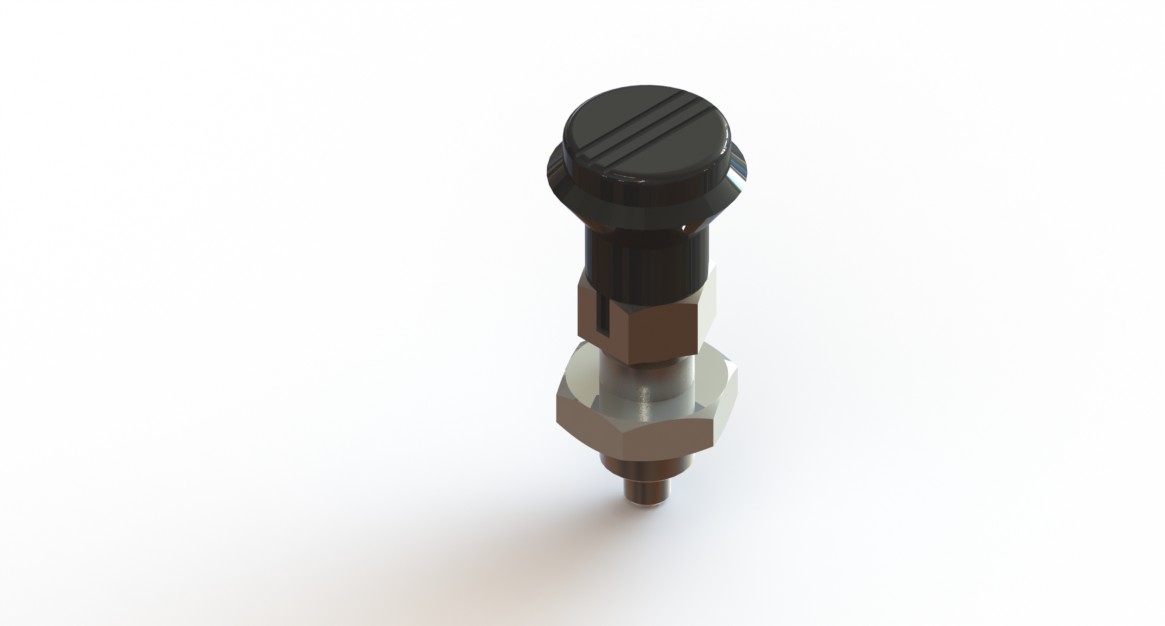 Snapper indexbout M12x1.75 met blokkering, pin: Ø7mm